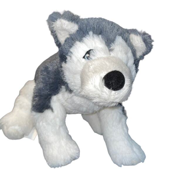 IKEA Livlig Husky Dog Plush 10" Puppy Wolf Stuffed Animal Nursery Decor Gift - Picture 2 of 12